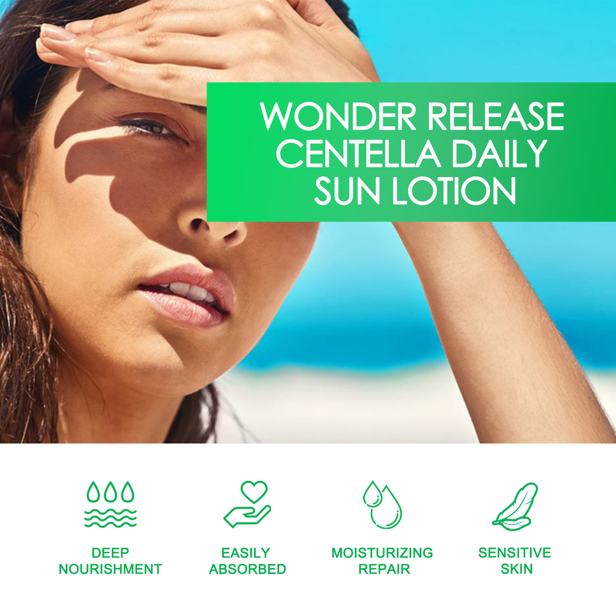 Wonder Release Centella Daily Sun Lotion, Summer Protective Hydrating Mild Isolation Protective Cream - V.I.P Digital Presence