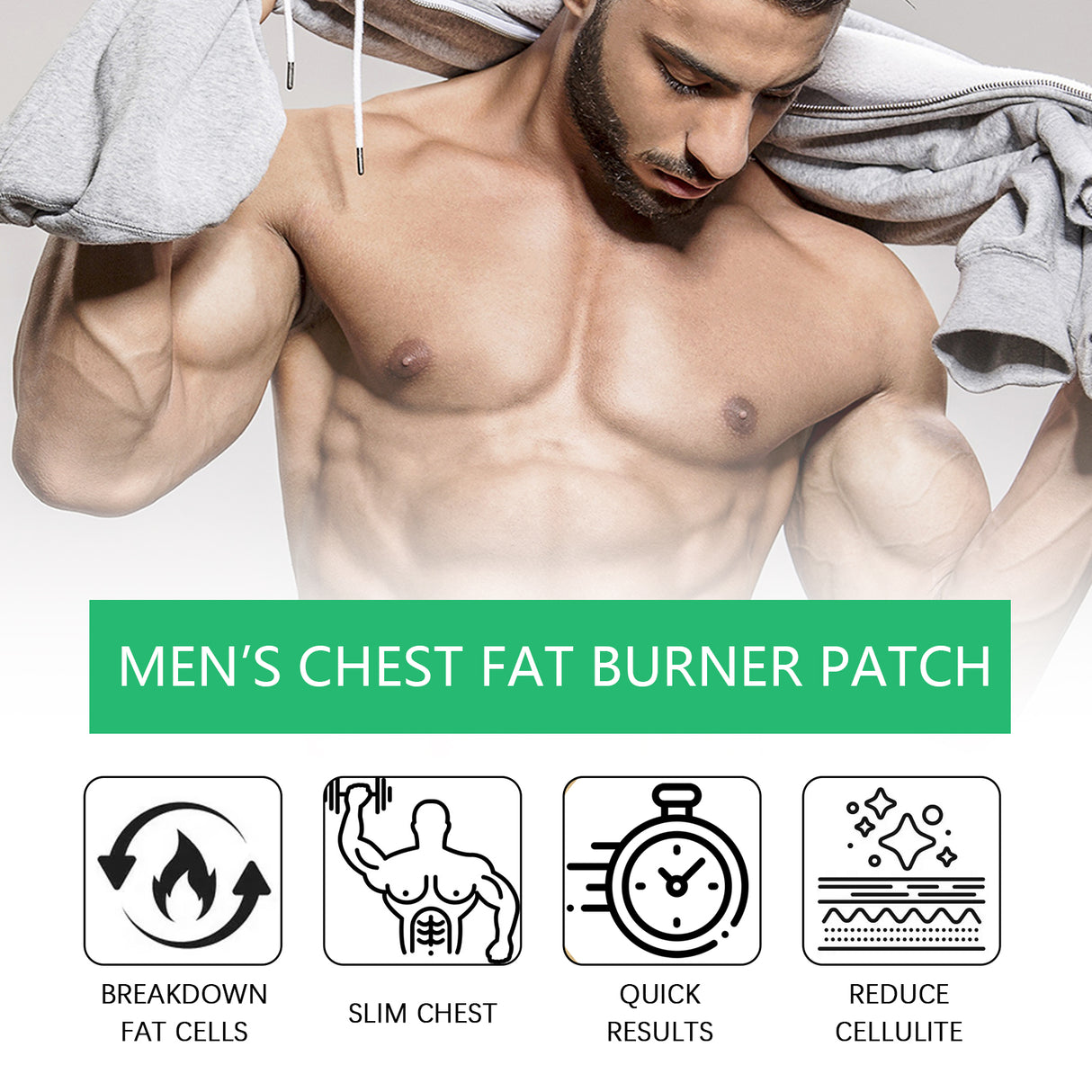 Men's Chest Fat Burner Patch, Chest Firming And Anti-sagging Chest Massage And Care Patch - V.I.P Digital Presence