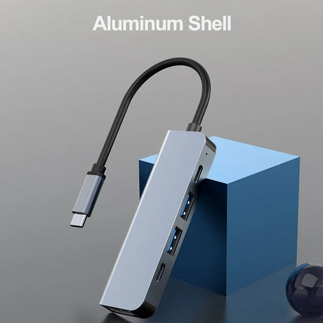 5-in-1 Type-C to HDMI Adapter USB C HUB 4K30Hz PD100W Docking Station USB-C 3.1 Splitter for MacBook iPad Pro Huawei USB 3.0 HUB - V.I.P Digital Presence