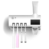 Wall Toothbrush Holder Smart Bathroom Toothpaste Squeezer for Bathroom Toilet Automatic Disinfect Bathroom Accessories - V.I.P Digital Presence
