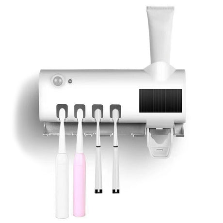 Wall Toothbrush Holder Smart Bathroom Toothpaste Squeezer for Bathroom Toilet Automatic Disinfect Bathroom Accessories - V.I.P Digital Presence