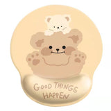 Bear mouse pad wrist mouse pad girls soft pad cute wrist pad 3d silicone wrist pad hand rest - V.I.P Digital Presence