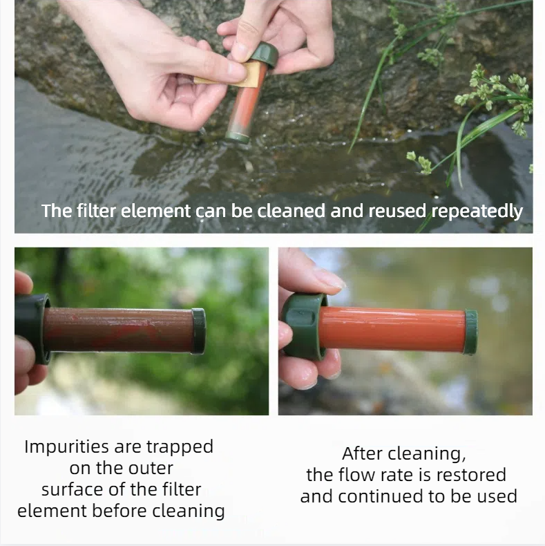 Outdoor water purifier, wilderness survival emergency rescue water filter, camping portable pump filter - V.I.P Digital Presence