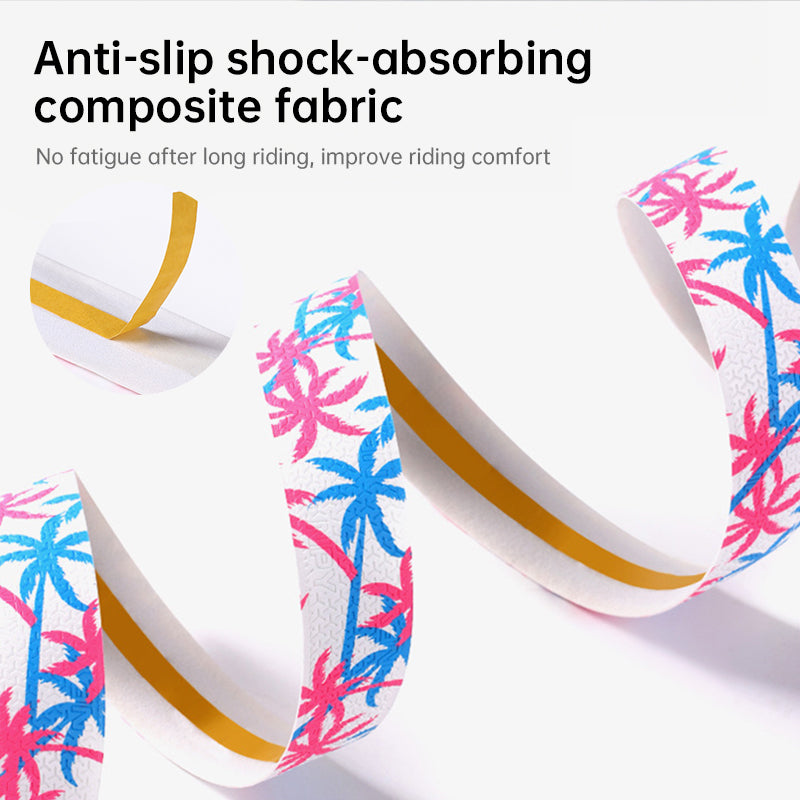 Npy EVA PU Road Bike Handlebar Tape, Anti - Slip & Shock - Absorbing, Sakura Design, with End Plugs - V.I.P Digital Presence