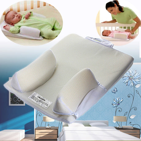 Baby Care Infant Newborn Anti Roll Pillow U ltimate Vent Sleep Fixed Positioner Prevent Flat Head Sleeping Cushion - V.I.P Digital Presence