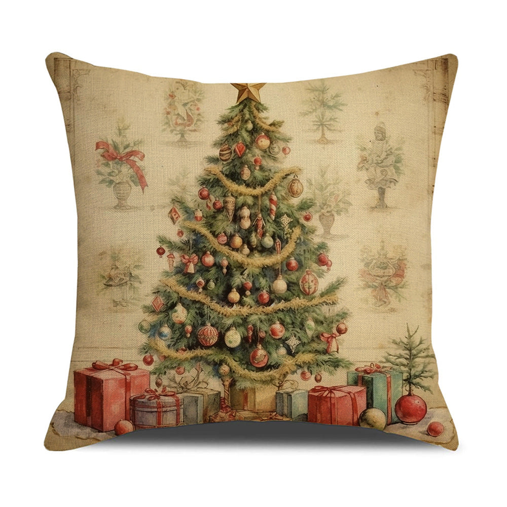Nordic style Santa Claus Pillow Cover Christmas Tree Decoration Sofa Cushion Home Furnishings - V.I.P Digital Presence