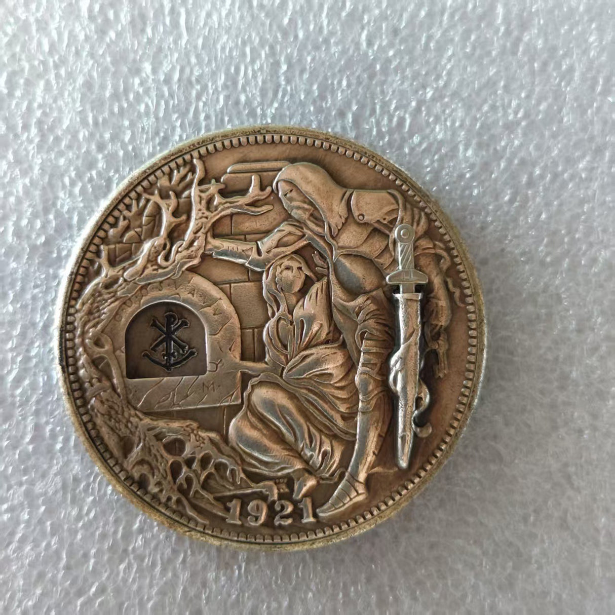 Moneda mecánica - Copa Errante, estilo europeo y americano, maya, bañada en plata, colección al por mayor, moneda de metal.