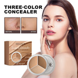 Three-Color Concealer, Hide Facial Blemishes Tear Gashes Dark Circles Under Eyes Spots To Create A Clear Natural Look - V.I.P Digital Presence