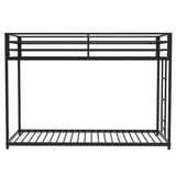 Adam Twin over Twin Metal Bunk, Black - V.I.P Digital Presence