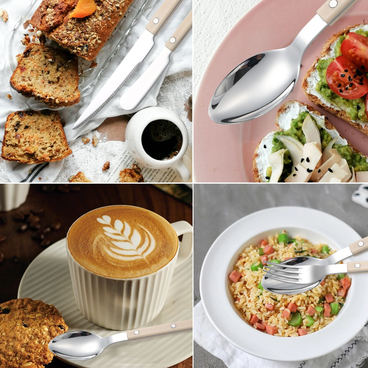 French Rivet ABS Handle Hotel Western Tableware Steak Knife Butter Knife Set - V.I.P Digital Presence