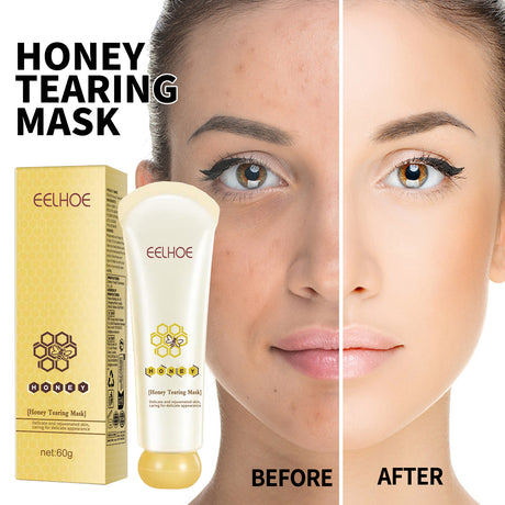 Honey Peel Mask, Tightens Pores Brightens Darkens Skin And Gently Removes Blackheads Apply Facial Mask - V.I.P Digital Presence