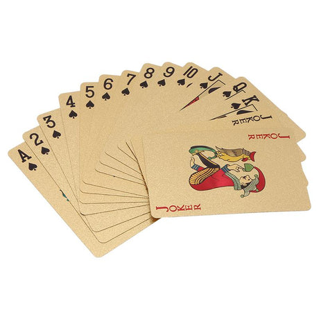 Waterproof Luxury Platinum Foil Poker Playing Cards Gold Plated Porker Cards - V.I.P Digital Presence
