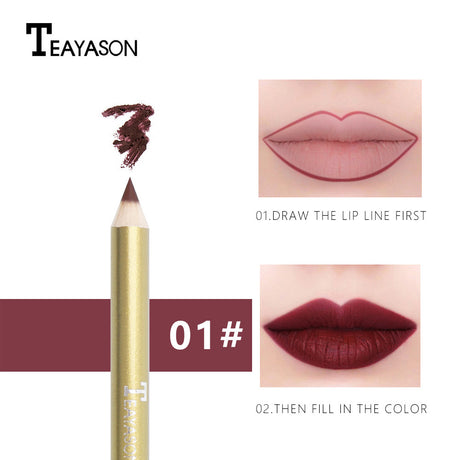 Matte Lip Liner Lasting Vampire Color Nude Pink Big Red Lipstick Lip Pencil - V.I.P Digital Presence