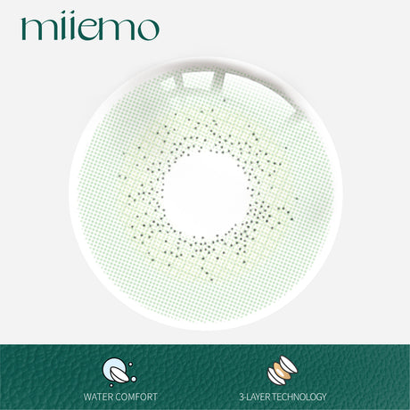 1Pair FDA Certificate Eyes Beautiful Pupil Colorful Girl Cosplay Contact Lenses  PHALAENOPSIS GREEN - V.I.P Digital Presence