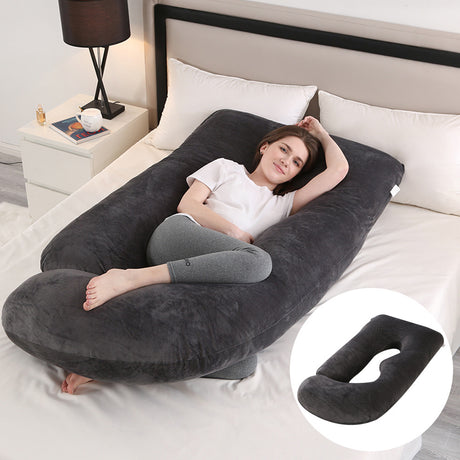 Pregnant women's pillow waist protection side sleeping slope pillow J-shaped pregnancy sleeping pillow - V.I.P Digital Presence