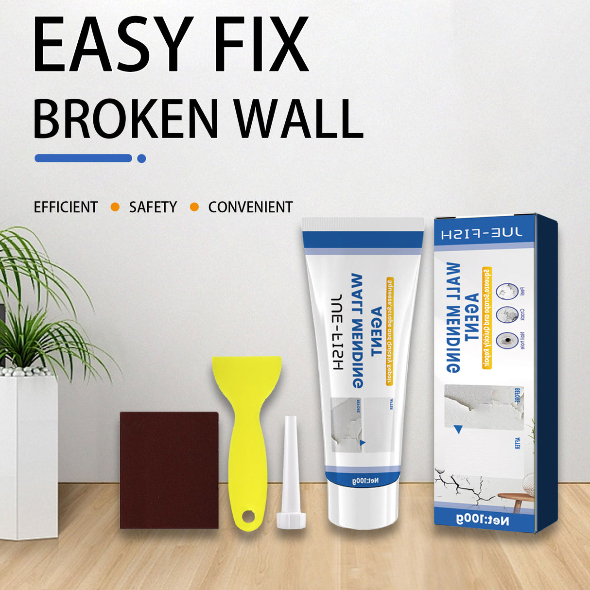 Wall Repair Paste, Face Repair And Renovation Cover Mildew Stains Household Wall Cracks Repair Paste - V.I.P Digital Presence