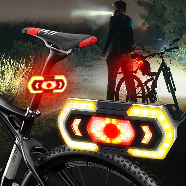 Bike Rear Lamp Smart Wireless Remote Turn Signal Lights Bicycle LED Taillight Easily Installation Bicycle Cycling Accessories - V.I.P Digital Presence