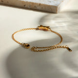 Stainless Steel Zircon Bow Bracelet - V.I.P Digital Presence