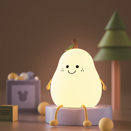 Creative Colorful Pear Duck Pear Night Light Pear Night Light Couple Gift Silicone Cute Night Light Sleeping Night Light - V.I.P Digital Presence