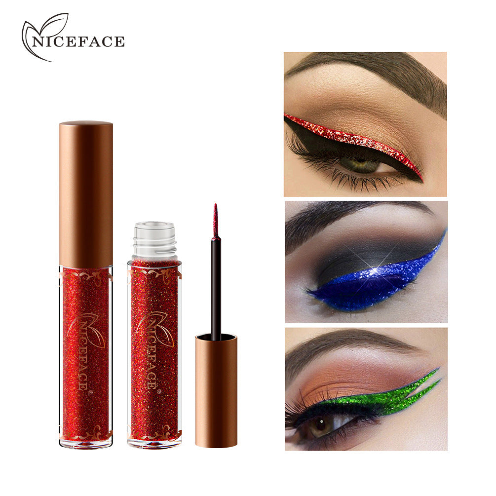 NICEFACE Metallic Colors Shiny Diamond Liquid Eyeliner High Shine Pearlescent Liquid Eyeliner - V.I.P Digital Presence