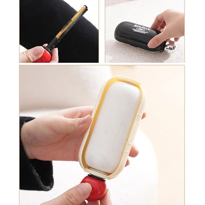 2 IN 1 Portable Pet Hair Remover Washable Reusable Lint Cleaner Sticky Hair Roller Removal Tool for Clothing Travel Household - V.I.P Digital Presence