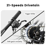 A2660 Ecarpat Mountain Bike 26 inch Wheel Carbon Steel Frame Disc Brake Thumb Shift Front Fork Rear Shock Absorber Bicycle - V.I.P Digital Presence