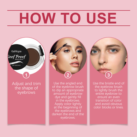 Eyebrow Cream Series Of Anti-Smudging Multi-Color Eyebrow Color Moisturizing Nourish Long-Lasting Dry Waterproof Eyebrow Cream - V.I.P Digital Presence