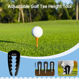 Adjustable Golf Tee Height Tool: Precision setter for consistent swings. Durable, easy - to - use training aid. - V.I.P Digital Presence