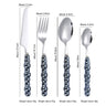 304 stainless steel knife and fork spoon creative pearl ceramic handle tableware western steak knife and fork dessert spoon - V.I.P Digital Presence