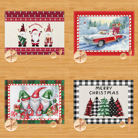 New Christmas dining mat table decoration anti fouling and heat-insulating Western style mat - V.I.P Digital Presence