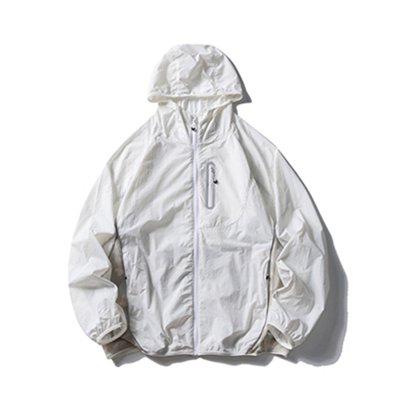 Camouflage Spliced Thin Hooded Sun Protection Clothing Men's Outdoor Sports Reflective Design Casual Jacket Trendy - V.I.P Digital Presence