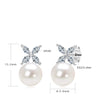 Fashionable freshwater pearl earrings s925 pure silver round strong light bulb earrings - V.I.P Digital Presence