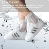 Waterproof, non-slip reusable shoe covers (PVC/silicone sole) – for rain/snow, unisex.