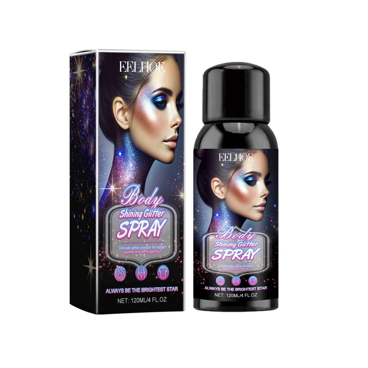Brightening Glitter Spray, Glitter Highlight Spray Natural Stereo Long-Lasting Brightening Glitter - V.I.P Digital Presence