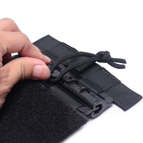 Tactical Vest Quick Release Buckle Set Single Point Molle Quick Removal Buckle Set with Hook and Loop Fastener for JPC CPC NCP X - V.I.P Digital Presence