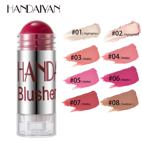 HANDAIYAN Chubby Crayon Blush Stick Moisturizing And Smooth Rouge Pen Blush Strip Cream Blush Stick Rouge - V.I.P Digital Presence