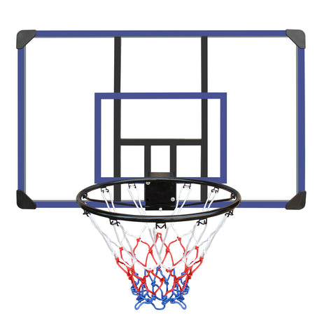 Wall mounted basketball basket, 45 x 29 inch shatterproof back, foldable basketball basket, all-weather mesh fabric - V.I.P Digital Presence