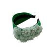 Flower series fashionable and exaggerated wide edge handmade fabric headband - V.I.P Digital Presence