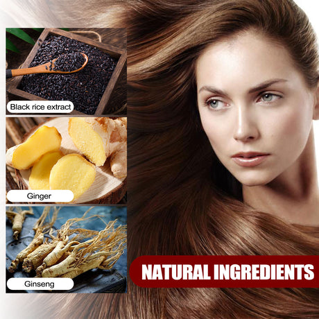 Black Rice Hair Spray Strengthen And Strengthen Hair Dense Hair Hydrating Repair Root Soft Hair Growth Spray - V.I.P Digital Presence
