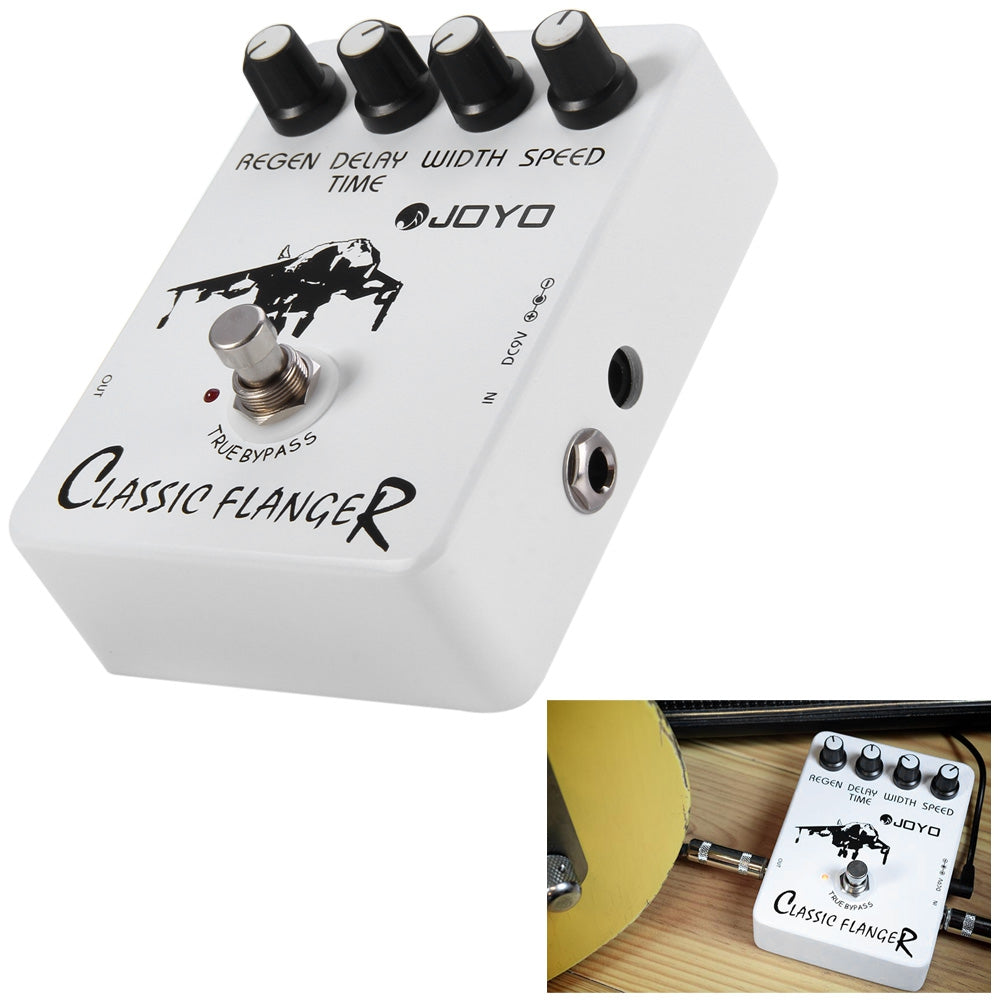 JOYO JF - 07 True Bypass Design Vintage Phase Guitar Effect Pedal with 4 Adjustable Knobs - V.I.P Digital Presence