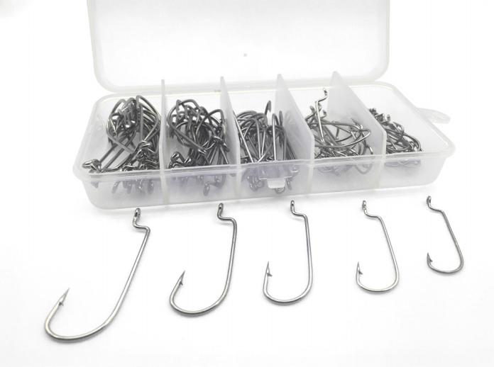 Rompin 100pcs/box 2#-3/0# 5 size Jig head HookSingle Fishing Hooks - V.I.P Digital Presence