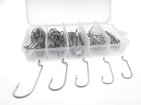 Rompin 100pcs/box 2#-3/0# 5 size Jig head HookSingle Fishing Hooks - V.I.P Digital Presence