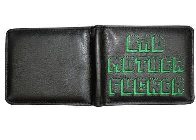 Pulp Fiction Jules Wallet with zipper Coin Pocket Bad Mother Letters Boys Wallet Card Holder Vintage Gift Purse - V.I.P Digital Presence
