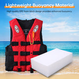 S-M-L-XL-2XL-3XL adult life jacket: buoyant, for sea fishing/outdoor sports, coated Oxford cloth. - V.I.P Digital Presence