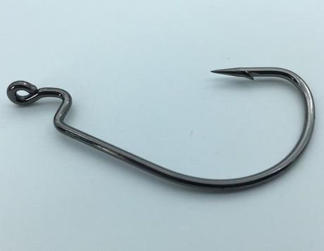 Rompin 20pcs/lot Black Nickel Crank Fishing Hooks High Carbon Steel Worm Sharp Barbed - V.I.P Digital Presence