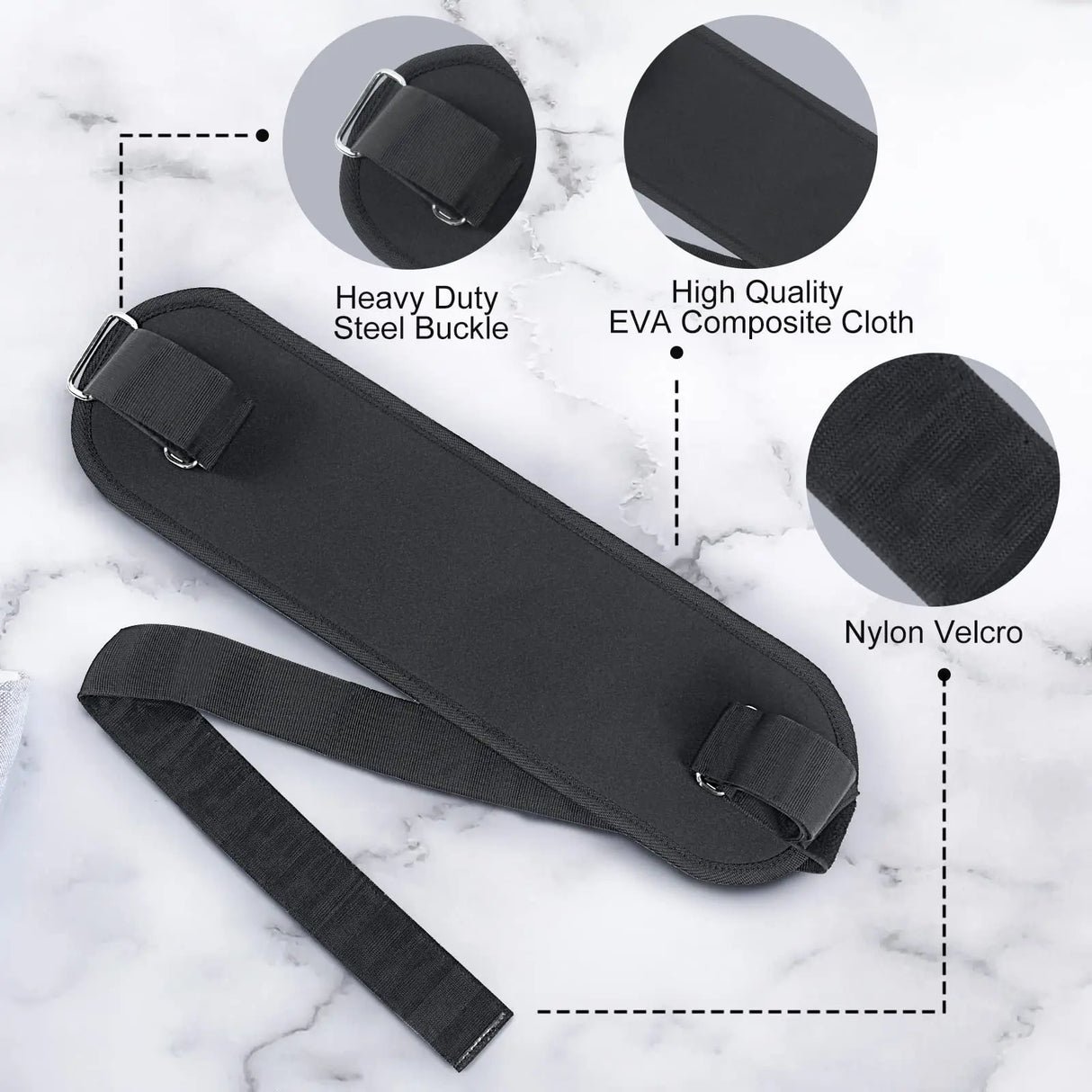 Cintura di spinta dell'anca Glute Bridge Pad Workout con manubri Kettlebells per squat Lunges Bridges Dips Training Home Gym Equipment - V.I.P Digital Presence