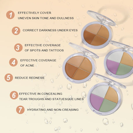 O'CHAINFour-color concealer set to cover spots, acne, dark circles, tear trough concealer - V.I.P Digital Presence