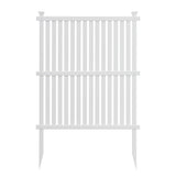 Privacy Screen Panels Kit Air Conditioner Trash Can Enclosure Vinyl white color - V.I.P Digital Presence
