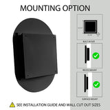 20x34 inch oval embedded medicine cabinet, metal frame bathroom cabinet with mirror and adjustable shelf matte black - V.I.P Digital Presence