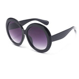 Personalized dual color sunglasses, fashionable circular large frame sunglasses for women - V.I.P Digital Presence